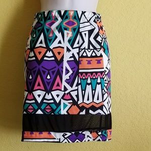 Tribal Print Skirt